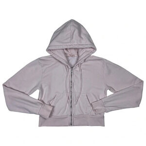 Brandy Melville Crystal Cropped Hoodie